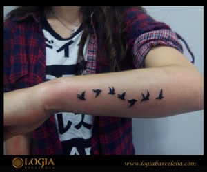 Walk In tattoo pajaros - Logia Barcelona